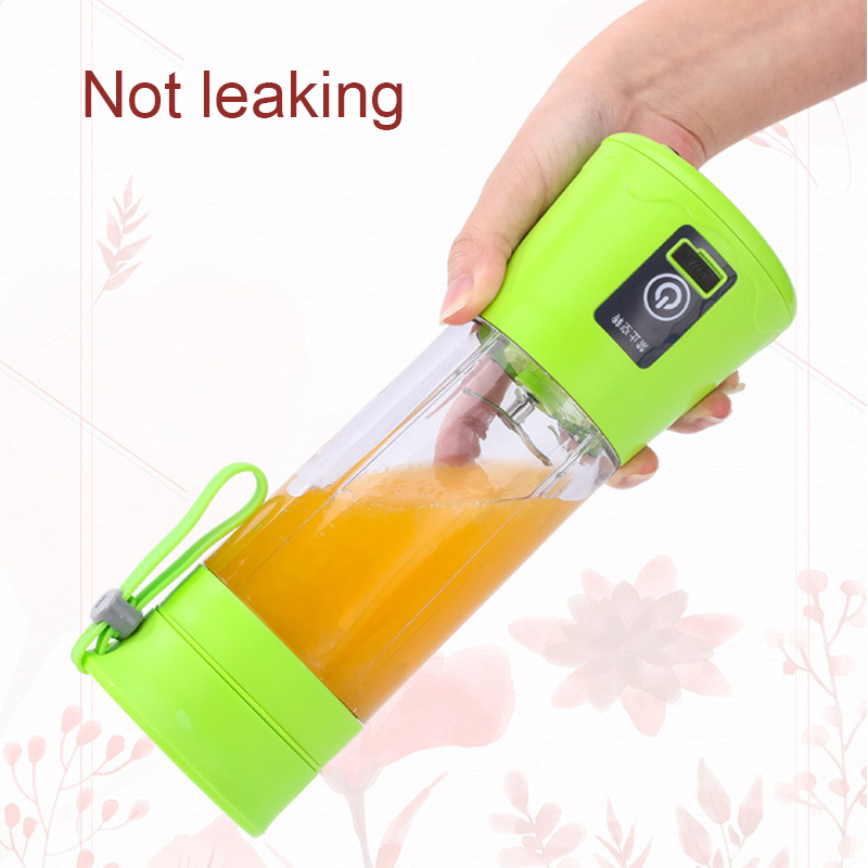 6 Blades Portable Blender Travel USB Electric Juicer Cup Machine Electric Kitchen Food Fruit Vegetable Smoothie Mixer