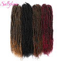 Sallyhair Passion Twist Crochet Braids Hair Synthetic Ombre Pre looped Fluffy Spring Bomb Twists Braiding Black Hair Extension