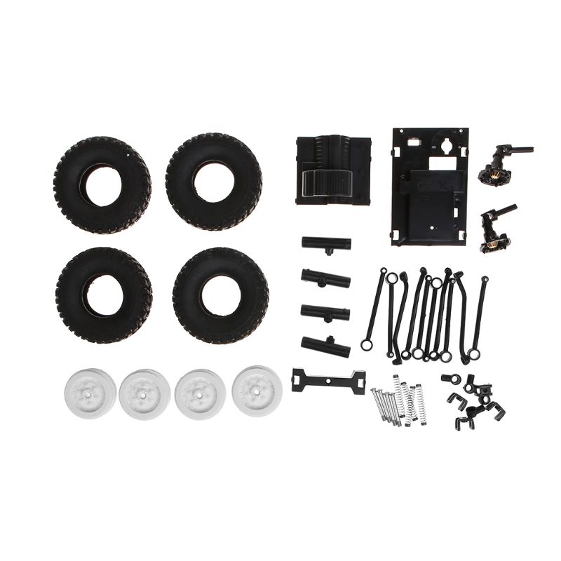 WPL C24 2.4G DIY RC Car KIT 4WD Remote Control Crawler Off-road Buggy Moving Machine Kids Toys Q6PD