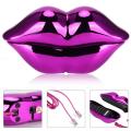 WX-3016 Mouth's Lips Shape Telephone Home Office Desktop Telephone Landline Colorful Pink/Electroplated Purple(optional)