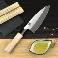 BIGSUNNY Set of 2 Pcs Sashimi Knife Set German Steel Sushi and Deba Knife Japanese Knife Set Wood Handle