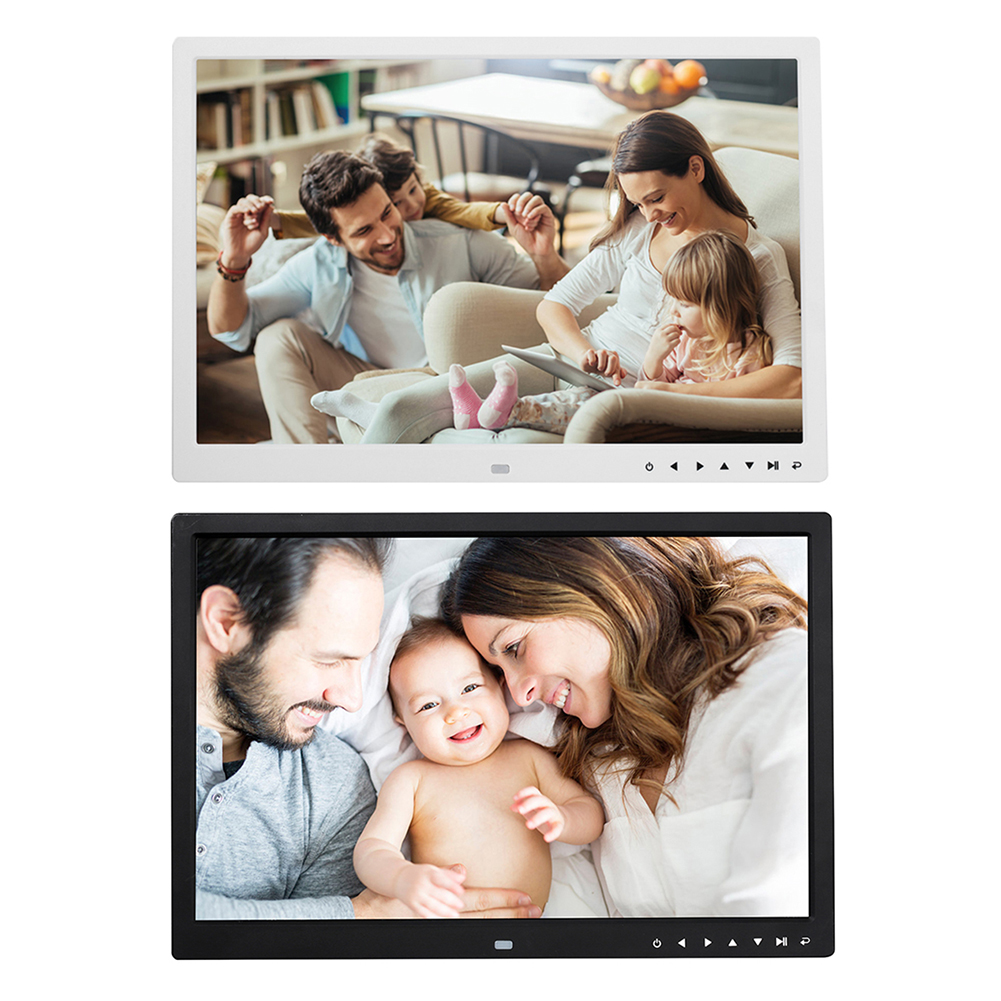 17-inch HD Digital Photo Frame Remote Control Music Video Picture Picture Mult-Media Player MP3 MP4 Alarm Clock For Gift