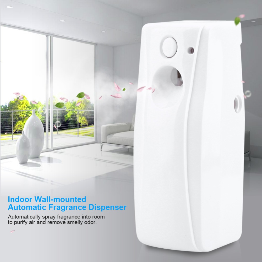 Smart Indoor Wall-mounted Automatic Air Freshener Fragrance Aerosol Spray Dispenser Light Perfume Sprayer Machine Fragrance
