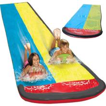 145x610 Water Park Double Surf Water Slide Outdoor Garden Racing Lawn Water Slide Spray Summer Water Games Toy toboggan aquatiqu