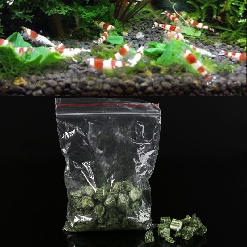 Aquarium Fish Food Freeze Dried Natural Spinach Granules for Crystal Red Shrimp Food