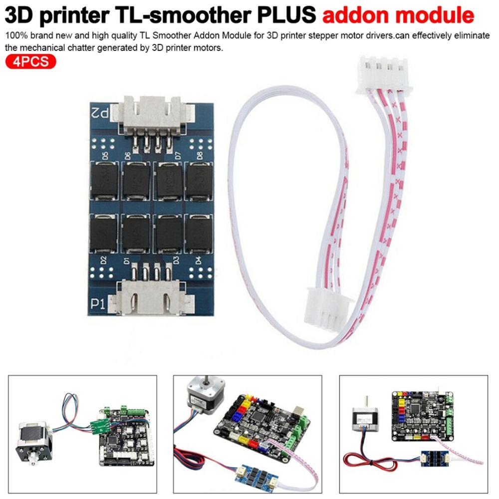 4pcs TL-Smoother Plus Addon Module 3D Printer Set Filter for Pattern Elimination Motor Filter 3D Printer Motor Drivers