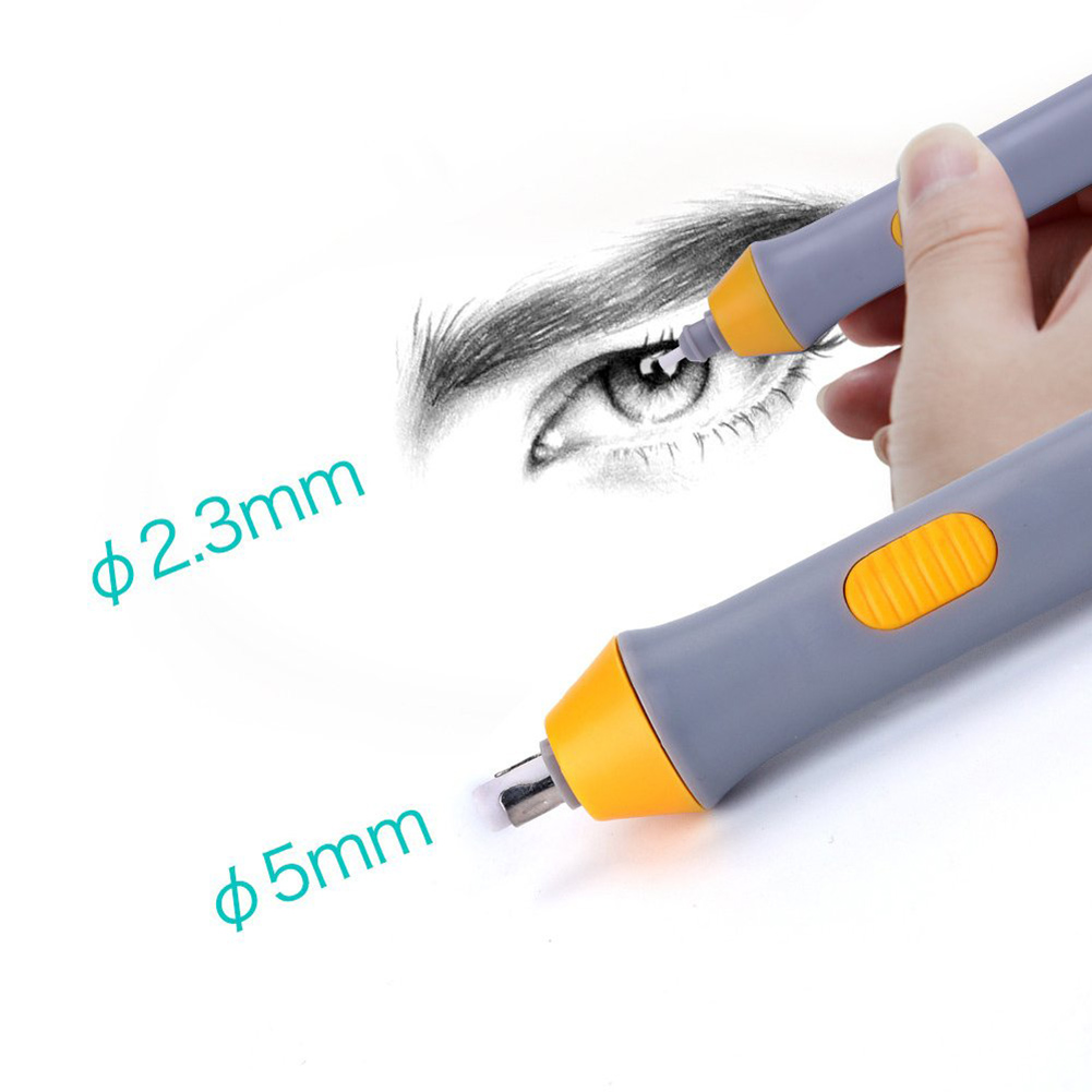 Electric Eraser Kit Automatic Pencil Eraser with 22pcs Additional Replaceable Rubbers ND998