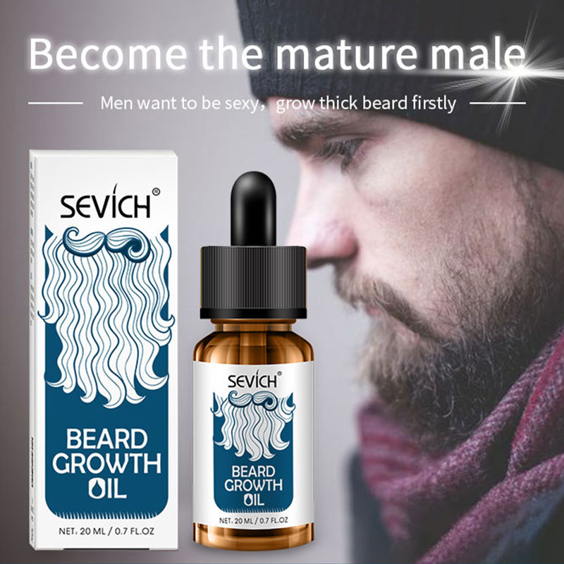 Sevich Natural Beard Oil Balm Moustache Styling Beeswax Gentlemen Beard Regrowth Care Essence Oil Moisturizing Smoothing