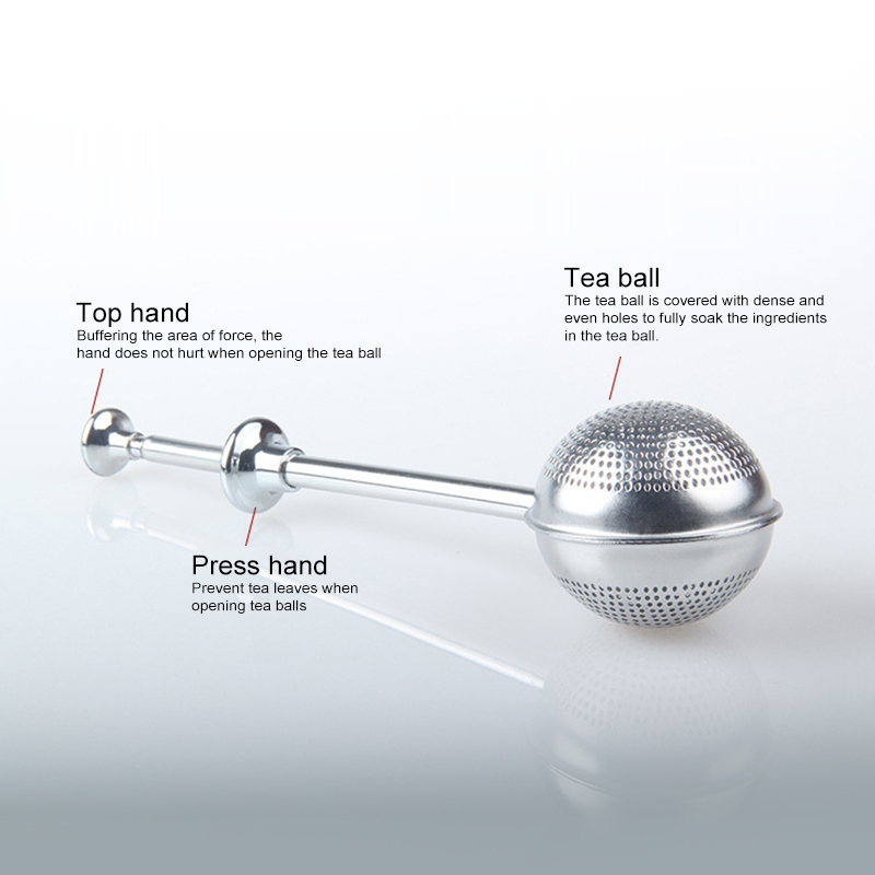 1pcs Tea strainer Ball-shaped stainless steel tea infuser tea infuser tea filter bulk tea strainer Reusable teapot Teaware