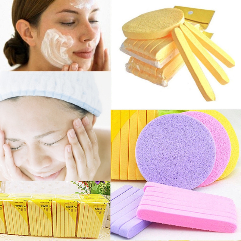 20Sets/lot Portable Soft Compressed Strip Wash Face Of Makeup Clean Tool Facial Pore Cleaner For Foaming Cleaning Sponge