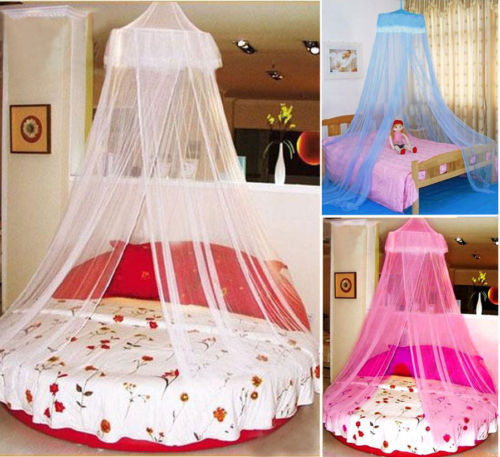 Elegant Lace Bed Canopy Mosquito Net 2020 Hung Dome Mesh Canopy Princess Round Dome Bedding Net Bed Mosquito Netting Hot Sale