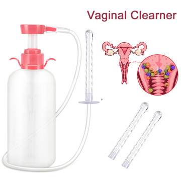 300/600ML New Vaginal Clearner Anal Douche Enema Ass Anus Cleaning Syringe Washing Irrigator Clean Vagina Device