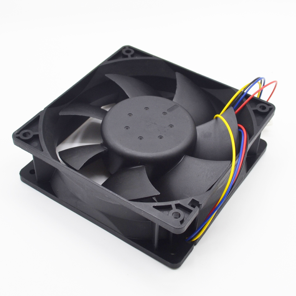1pcs AFB1212SHE 12038 120mm 1.6A 12v 4wire PWM long line of cooling fan for Delta 120*120*38mm