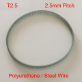 T2.5 230mm 265mm 280mm 92 106 112 Tooth 8mm 10mm 12mm 15mm Width 2.5mm Polyurethane PU Steel Wire Cogged Synchronous Timing Belt