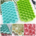 37 Cavity Ice Cube maker Honeycomb Ice Cube Tray Food Grade Flexible Silicone Ice cube Molds for Whiskey Cocktail Kitchen Tool