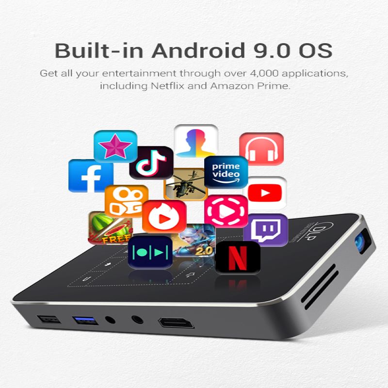 portable ultra-short-throw smart projector