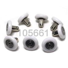 8pcs 25mm Double Wheel Sliding Roller Pulley for DIY Shower Door Window