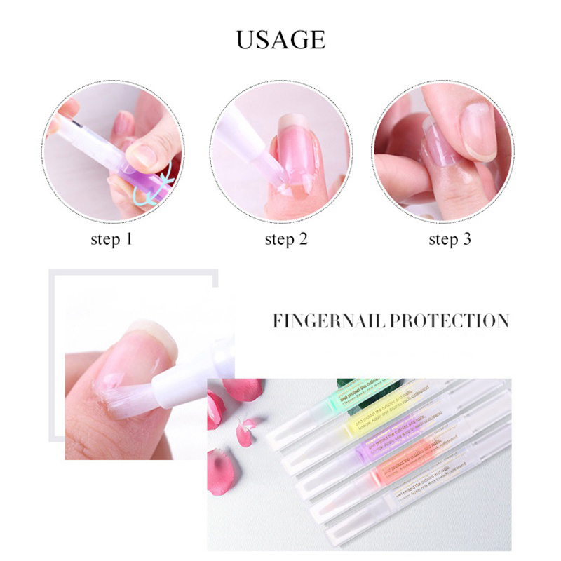 15 Smells 5ml Nail Nutrition Oil Pen Prevent Agnail Nail Polish Nourish Skin Nail Treatment Cuticle Revitalizer Oil TSLM2