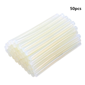 50pcs 7mmx100mm Hot-melt Glue Gun Repair Alloy Accessories Transparent Hot-melt Gun Glue Sticks Gun Adhesive DIY Tools