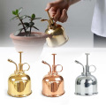 Watering Fles Nordic Engels-Stijl Vintage Messing Succulenten Kleine Gouden Tuinieren Spuiten Kan Water Pot Garden Supplies