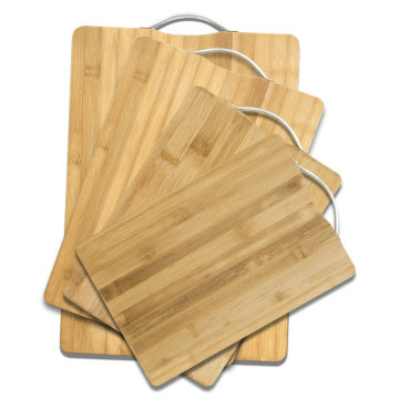 XYj Wooden Chopping Blocks Tool Bamboo Rectangle Hangable Cutting Board Durable Non-slip Kitchen Accessories Chopping Board 1pcs