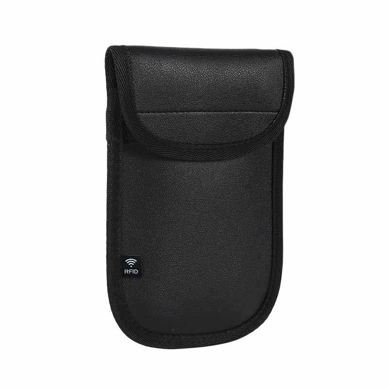 1pcs Keyless RFID Fob Pouch Signal Blocker Case Car Key Faraday Cage Bag Black