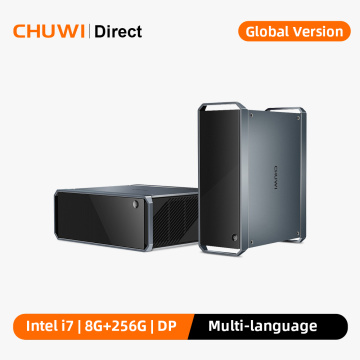 CHUWI CoreBox X, Windows 10 Mini PC, Intel Core i7, 4K Decoding, Mini Desktop PC, 8GB RAM, 256GB SSD, Display Port