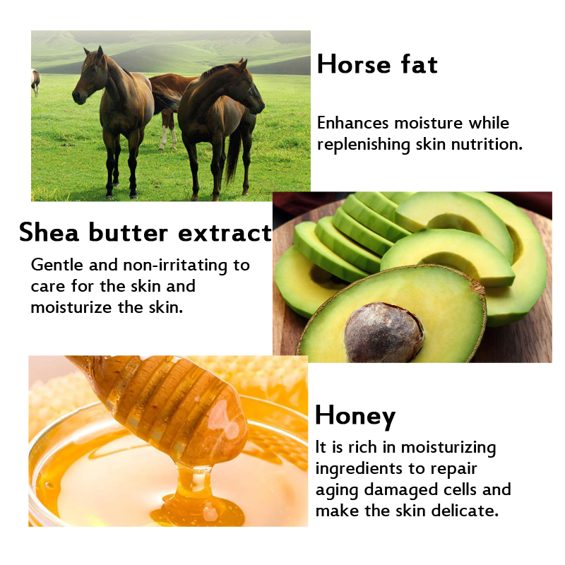 Horse Oil Anti Fungal Foot Cream Relieve Beriberi Anti Dry Crack Repair Moisturizing Feet Treatment Fungal Infection Skin Care