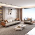 Italian Light Luxury Straight Sofa for Apartments