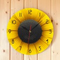 Beaufitul Fresh Sunflower Modern Wall Clock Botanical Yellow Flower Wall Art Natural Home Decor Helianthus Hanging Timepieces