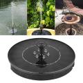 Dropshipping Solar Fountain With 6 LEDs Light 9V 2W Outdoor Solar Garden Water Fountain Pump For Landscape Pool Pond Decoration