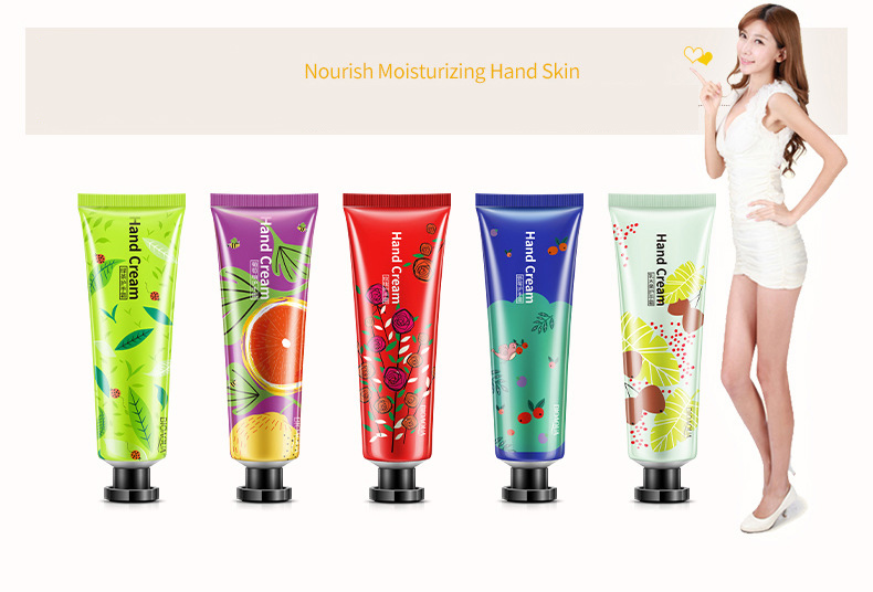 5pcs/lot Nourishing Skin Care Hand Creams Lotions Moisture Nourishing Anti Chapping Oil Control Cute Cat Girl Winter Hand Cream