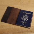 Whosale Genuine Leather Passport Cover Vacancy Blank Funda Pasaporte Business Unisex Plain passport holder