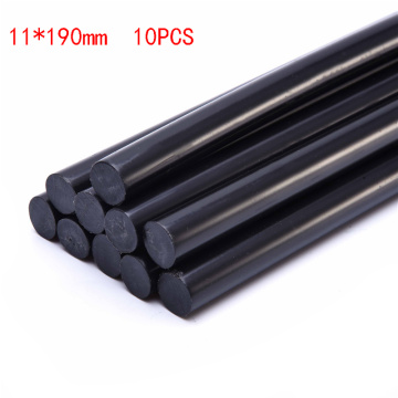 10pcs/lot 11mmx190mm Black DIY Hot Melt Glue Sticks For Hot Melt Gun Car Audio Craft General Purpose