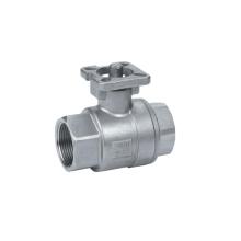 2 Piece Ss304 Ball Valve with Mounting Pad