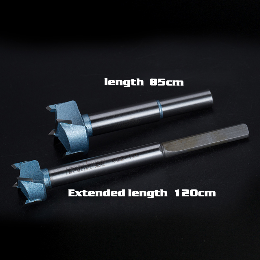 Tideway 12mm-65mm Forstner Drill Bits Tips Woodworking Tools Hole Saw Cutter Hinge Boring Round Shank Tungsten Carbide Cutter