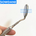 Dental Teeth Whitening Mouth Mirror Oral Examination Tool Teeth Cleaning Tool Oral Care Hygiene Stainless Steel Glass Mirror