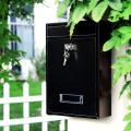Outdoor Lockable Wall Mounted Hanging Iron Post Letter Box Mailbox with Key Password Mailbox Outdoor Letterbox Outdoor Wall Boxe