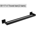 Black Quality Bathroom Hardware Set 304 Stainless Steel Towel Rack Toilet Paper Holder Liquid Soap Holder Towel Bar 10 Choice