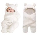 Autumn And Winter Baby Sleeping Bag Newborn Split Leg Package Warm And Comfortable Baby Plus Velvet Quilt