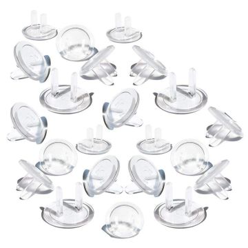 Outlet Plug Covers (50 Pack) Ultra Clear Child Proof Electrical Protector Safety Caps Electrical Socket Covers