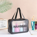 1PCS Transparent Zipper Cosmetic Bag For Women Travel Waterproof Wash Toiletry Bags Travel Makeup Organizer Case