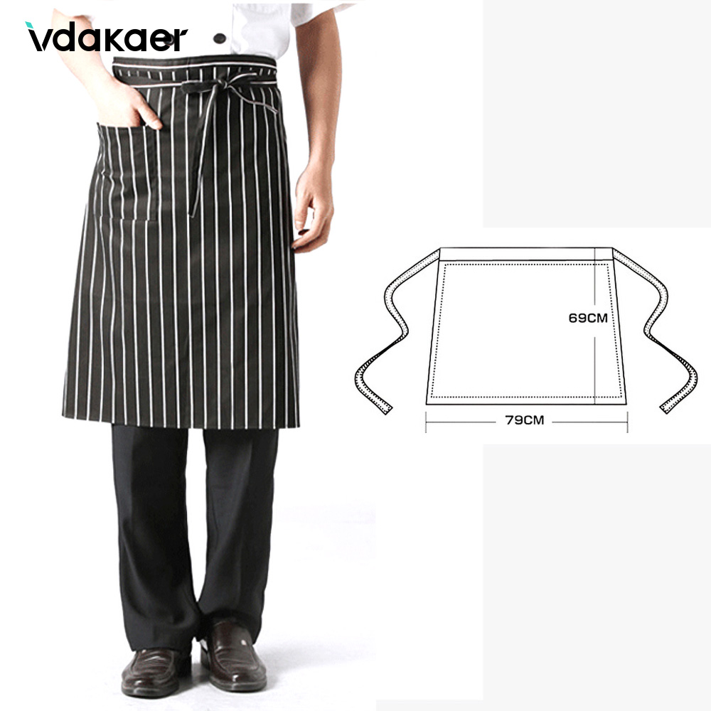 High Quality restaurant Hotel chef cap cotton waiter chefs hat + apron work clothes apron chef uniform chef works