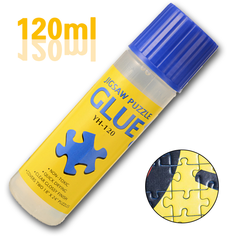 120ml Safe Eco-friendly Glue Jigsaw Puzzle Conserver Self Apply Non-Toxic Fast Dry for Preserving Puzzles Sticking Papers Tools