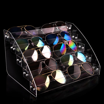 Multi Layers Acrylic Sunglasses Box Eyewear Organizer Display Case Eyeglass Glasses Frame Rack Display Sunglass Storage Box