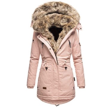 30 Degrees Snow Wear Long Parkas Winter Jacket Women Cotton Hooded Clothing Female Cotton Lining Thick Winter Coat Women