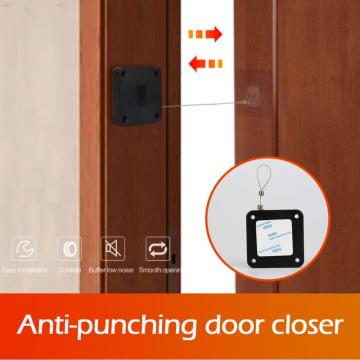 Automatic Sensor Door Closer Home Office Automatically Close For All Doors Punch-Free 800g Strong Pull Automatic Door Closer