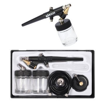 Airbrush Paint Kit High Atomizing Siphon Feed Spray Gun Single Action Air Brush Kit for Makeup Art Painting Tattoo Manicure