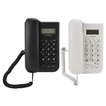 Home Telephone Wired Phone FSK/DTMF Dual System Home Hotel Wired Desktop Wall Phone Office Landline Telephone