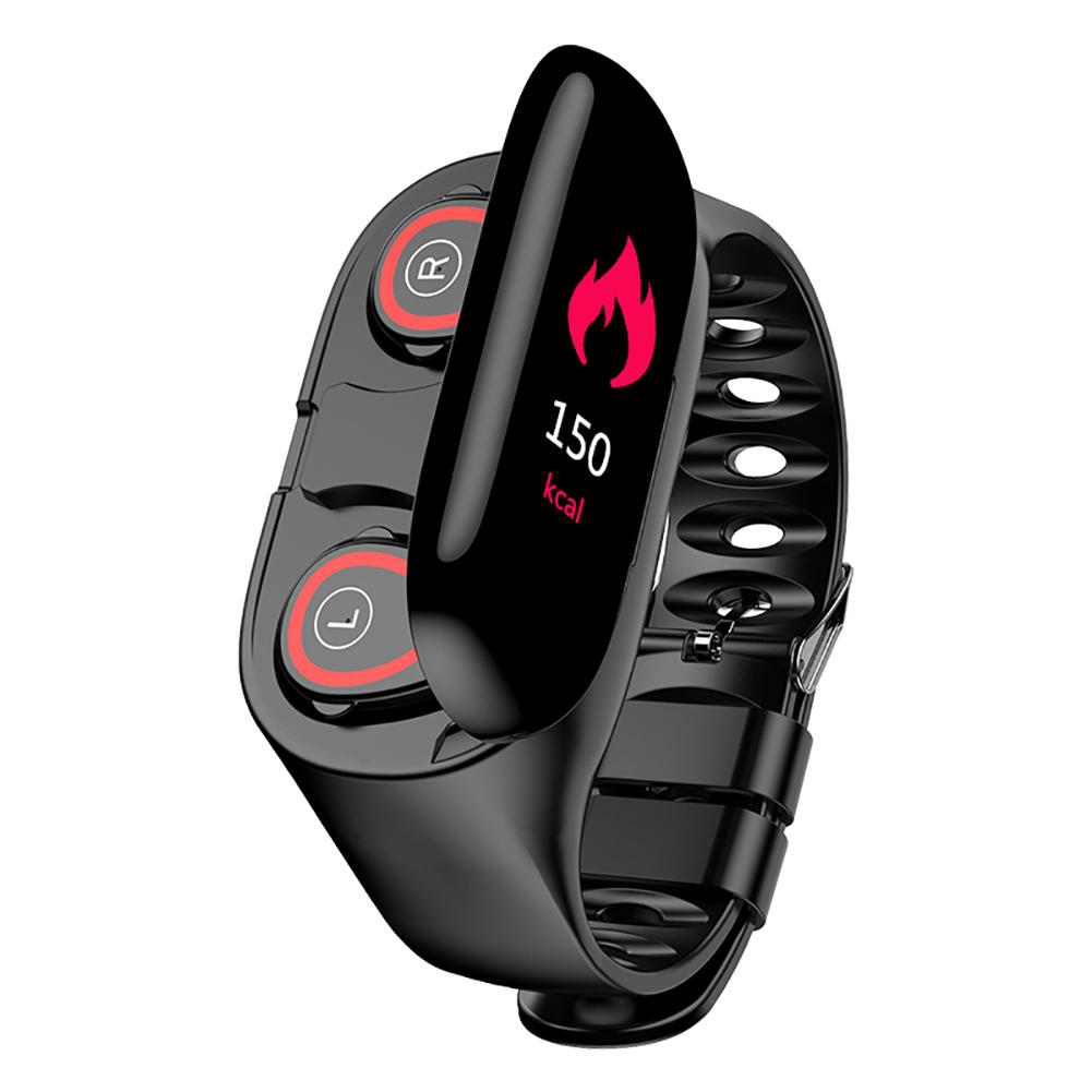 M1 Newest AI Smart Bracelet With Bluetooth Earphone Heart Rate Monitor Smart Wristband Fitness Tracker Men Women Sports Watch